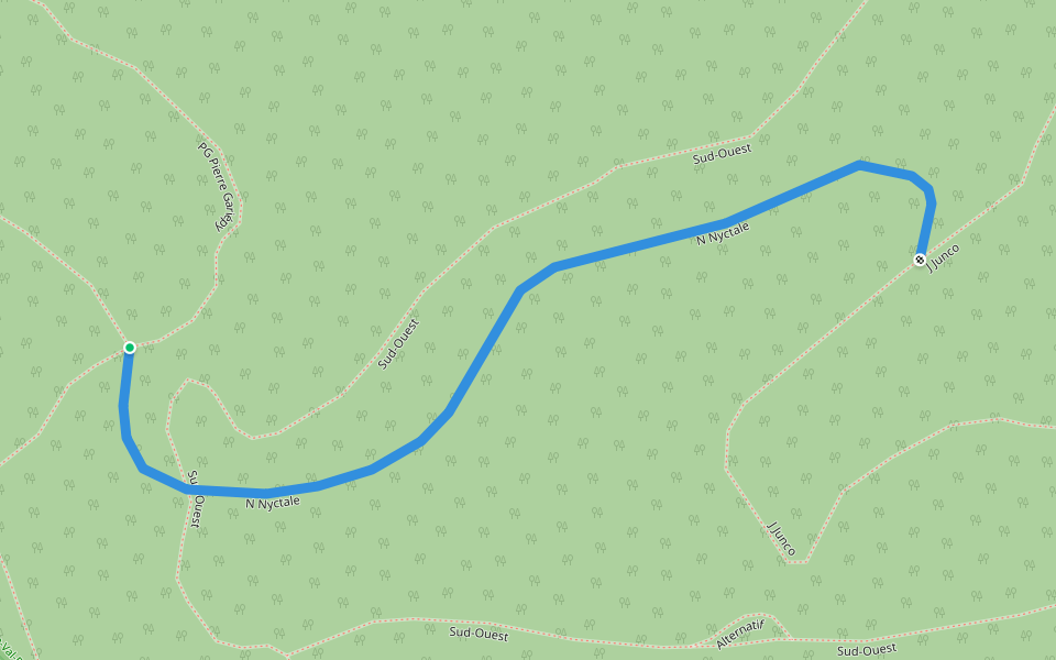 N Nyctale walking route map in Val-Morin