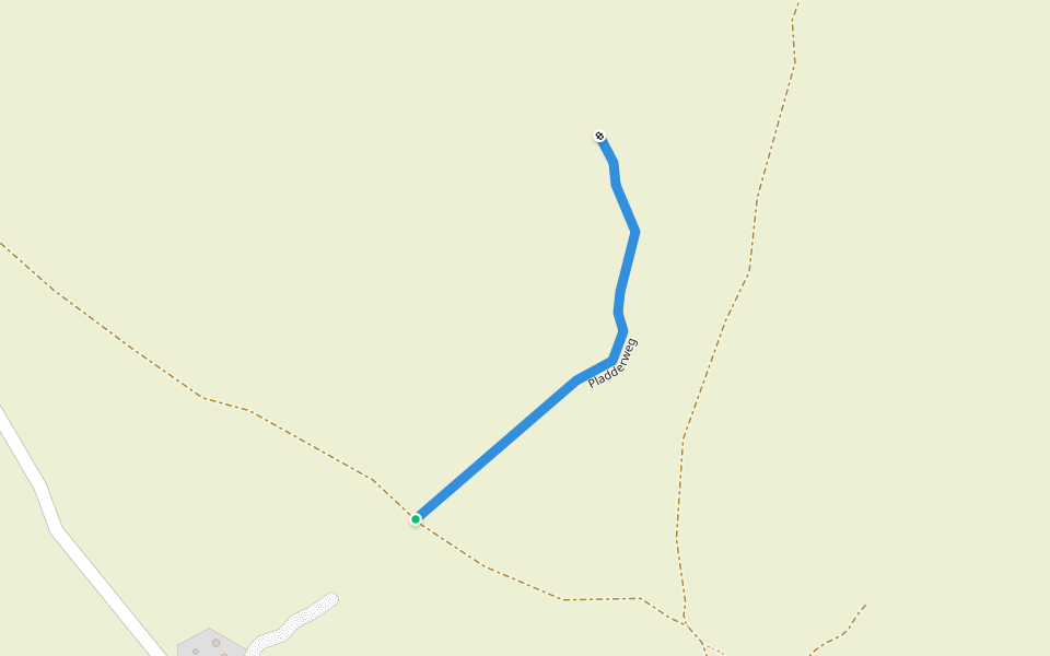Pladderweg walking route map in Féké