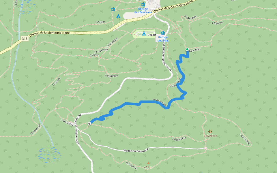 10 Grand-Pic walking route map in Ripon