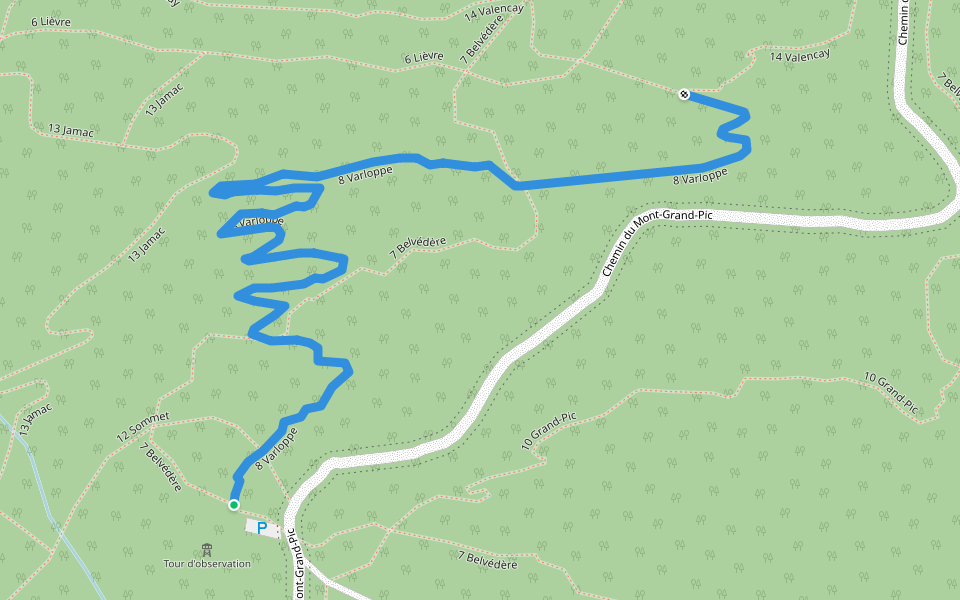 8 Varloppe walking route map in Ripon
