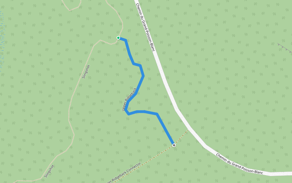 Upper Ridgeback walking route map in Gracefield
