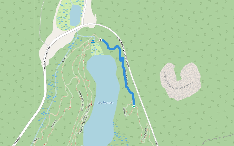 Lower Ridgeback walking route map in Gracefield