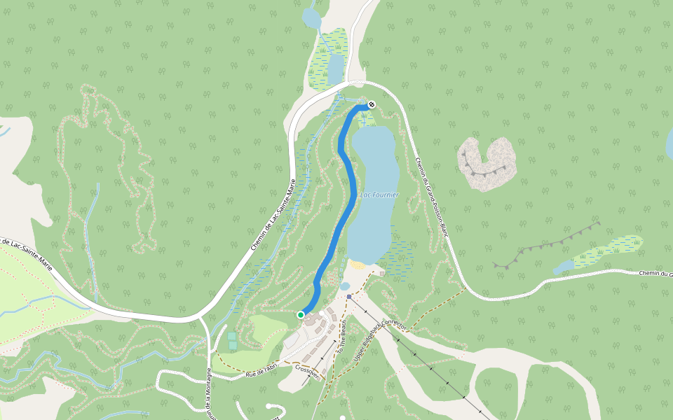 Screaming Beaver walking route map in Lac-Sainte-Marie