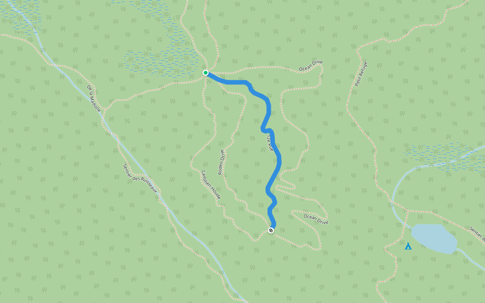 12e Rue walking route map in Ferme-Neuve