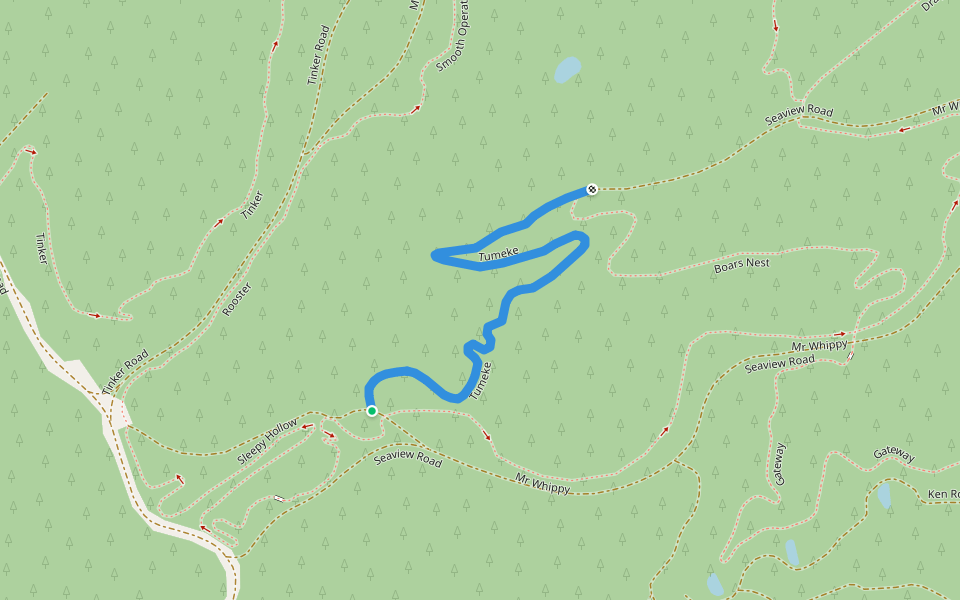 Tumeke walking route map in Eskdale