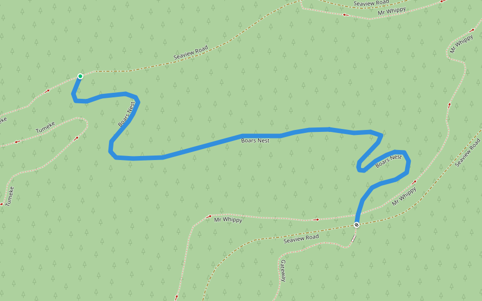 Boars Nest walking route map in Eskdale