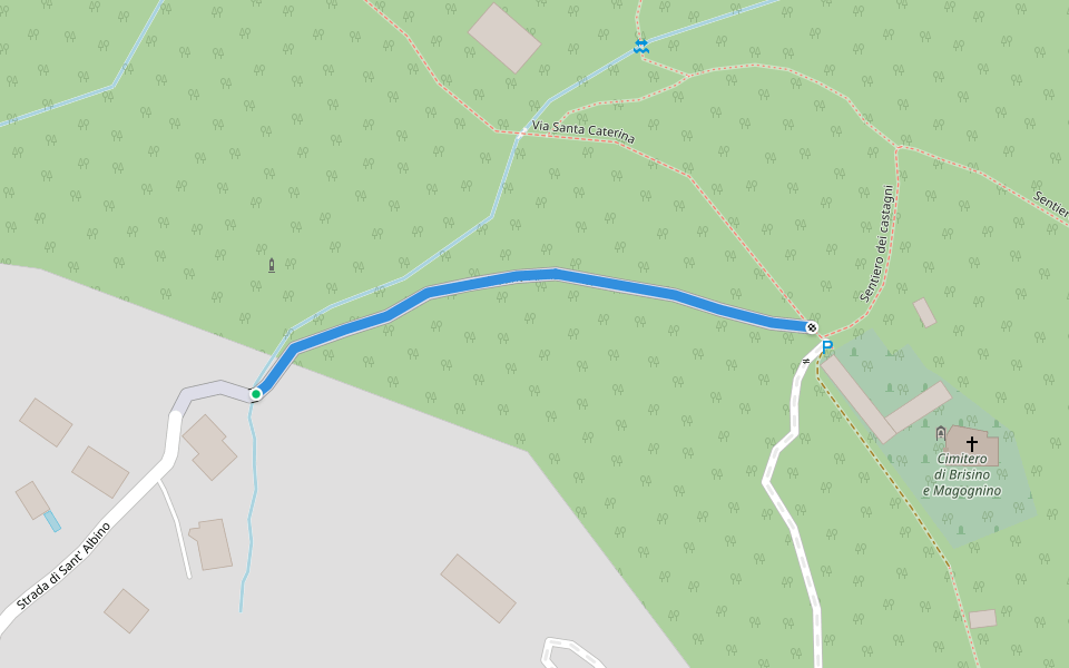 Strada di Sant' Albino - VL3 walking route map in Stresa