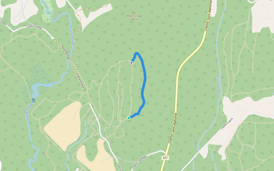 La Cache walking route map in Rawdon