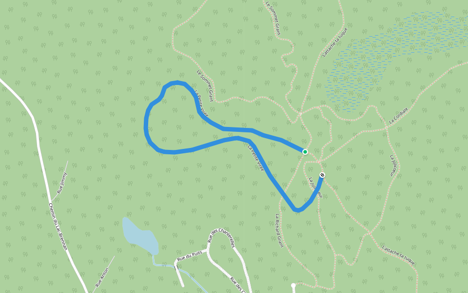 La Petite Virée walking route map in Rawdon