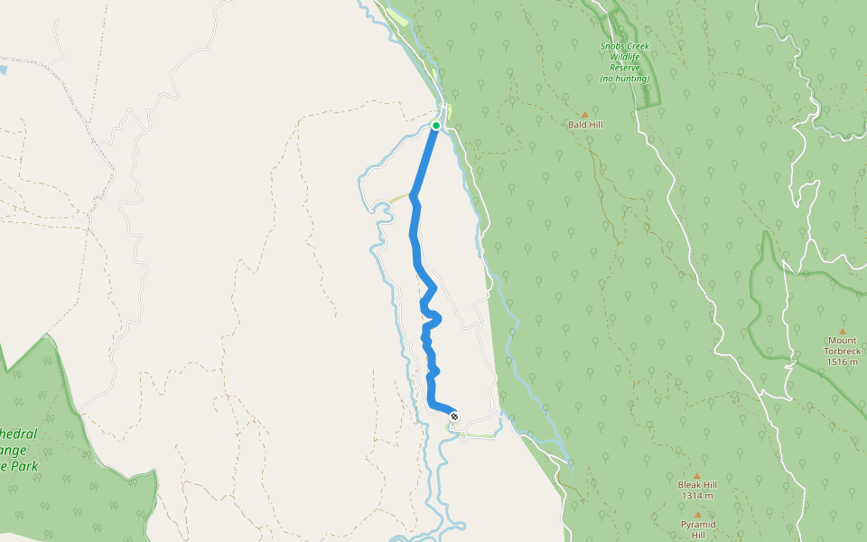 SEC Tramway walking route map in Rubicon