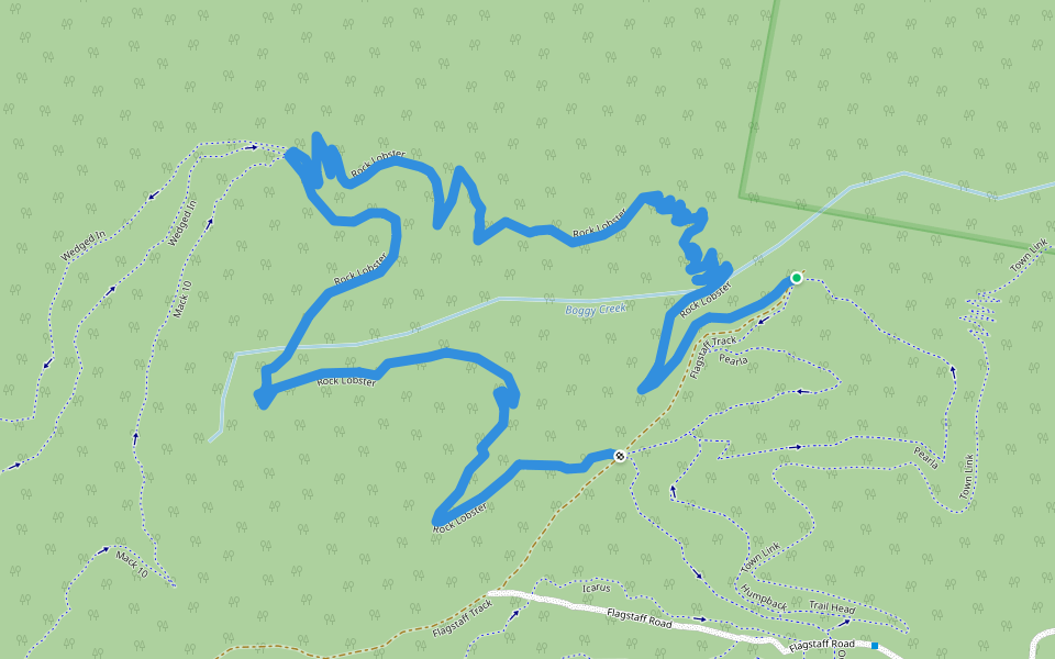 Rock Lobster walking route map in St Helens
