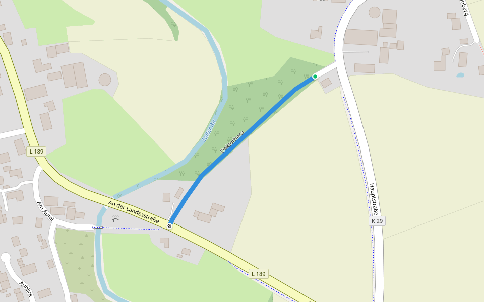 Doktorberg walking route map in Taarstedt