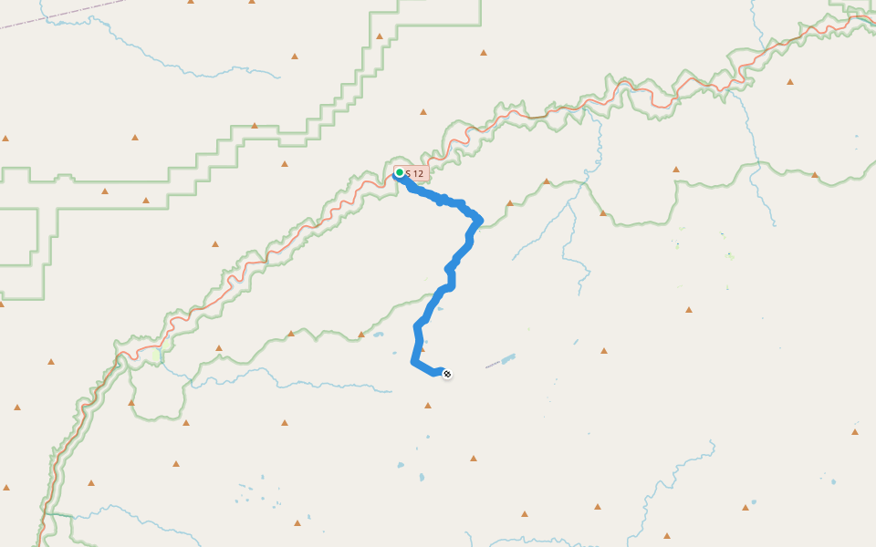 Eagle Mountain Trail walking route map in Powell