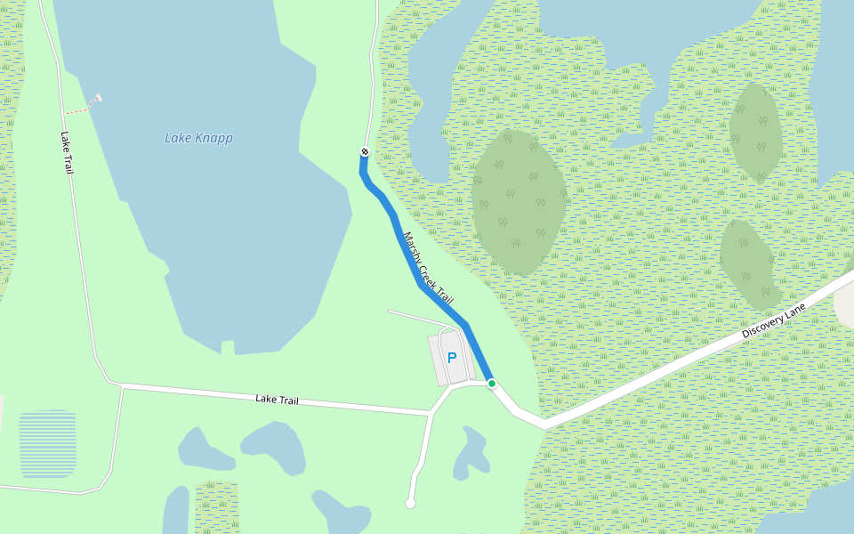 Marshy Creek Trail walking route map in Grasonville