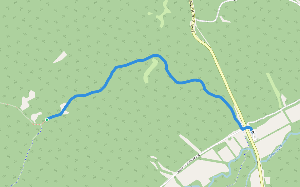 North-South Trail walking route map in Dover
