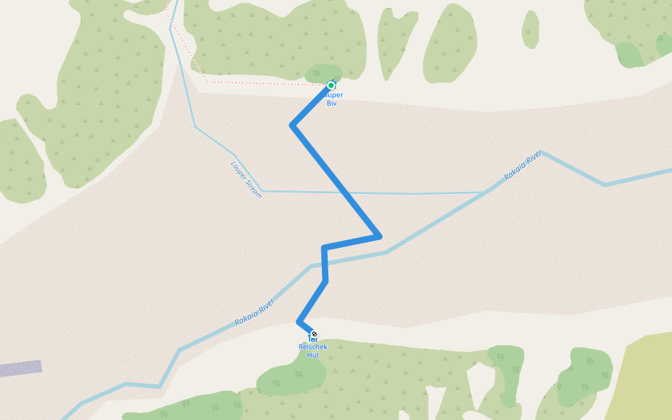 (low water route only - unmarked) walking route map in Ramsay