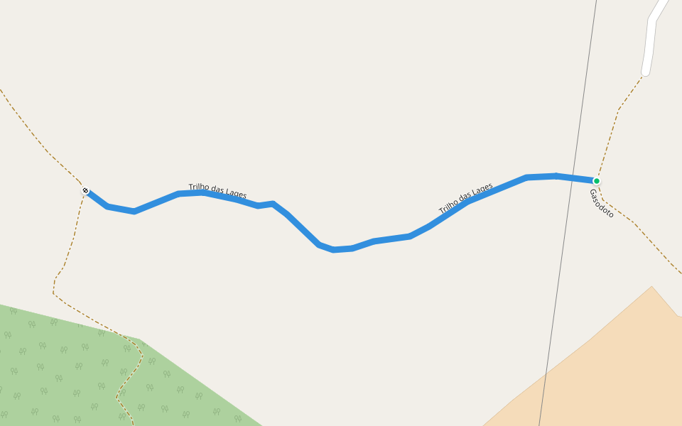 Trilho das Lages walking route map in Alcobaça