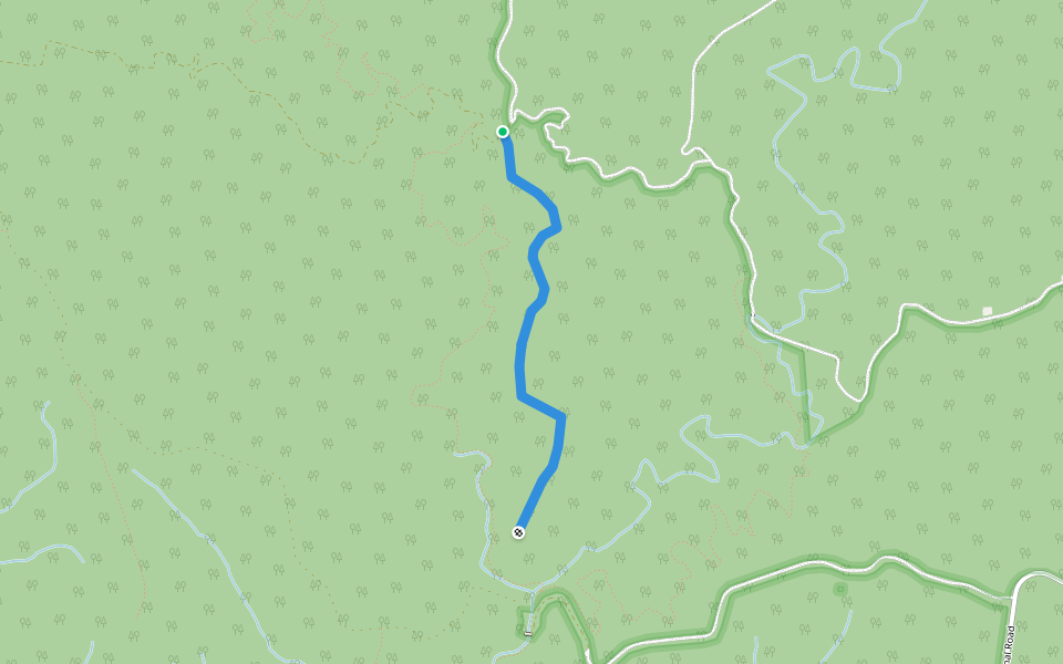 County Road 8 walking route map in Moulton