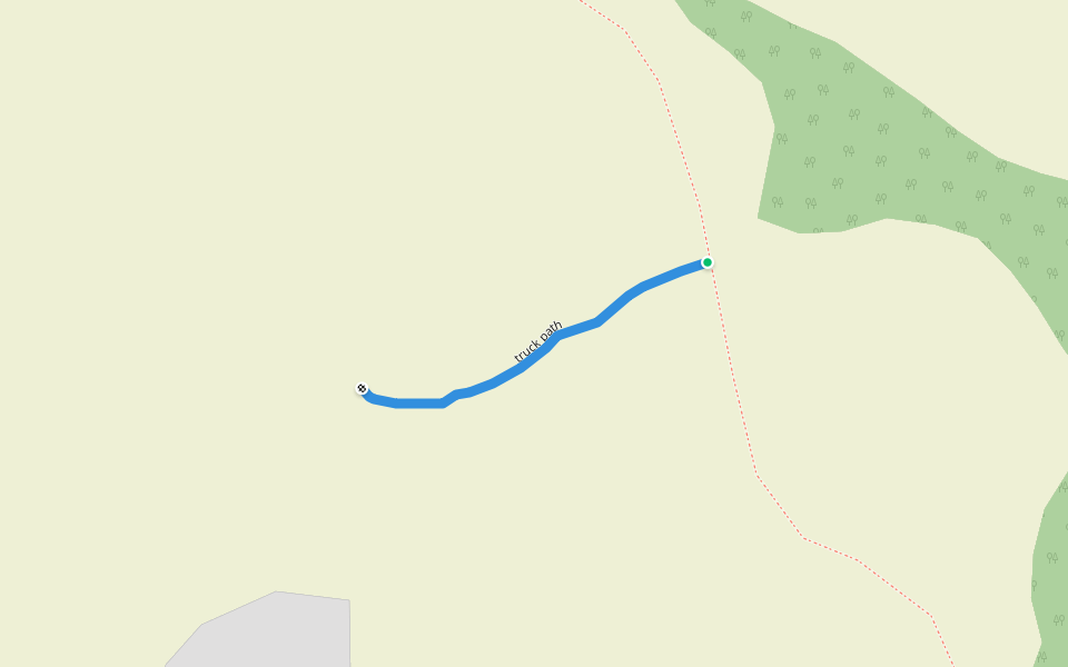 truck path walking route map in Ngoila