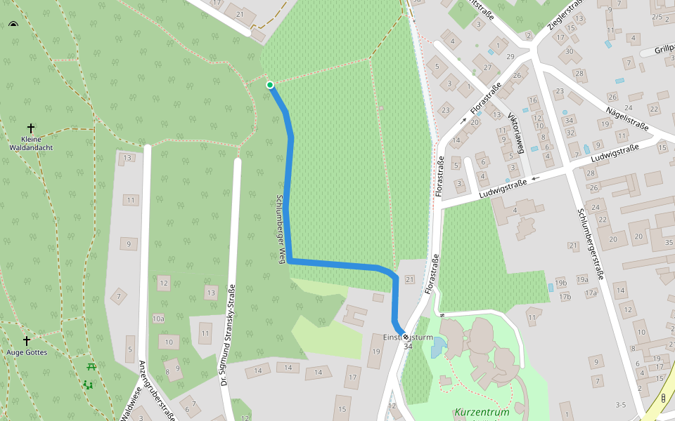 Schlumberger Weg walking route map in Bad Vöslau