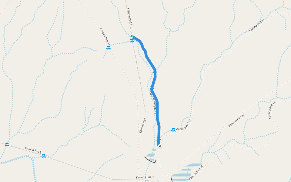 Kanona Fusspfad 4 walking route map in Norman