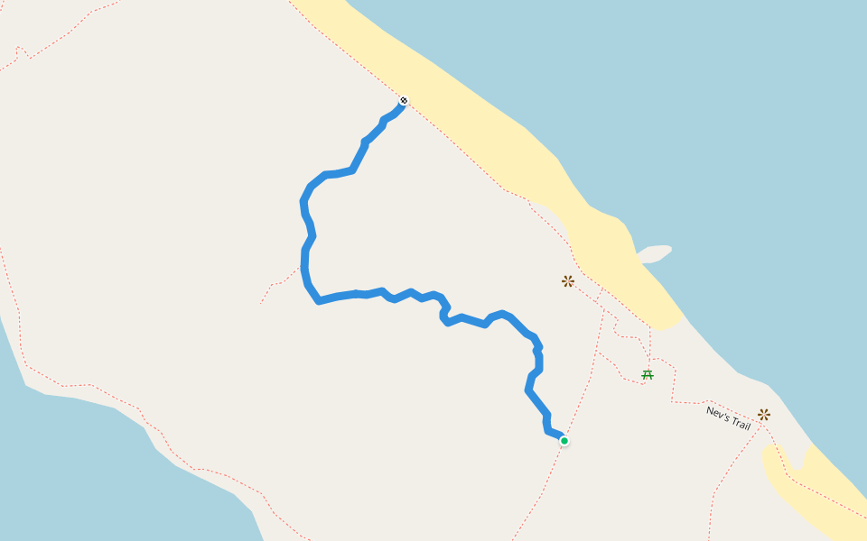 Peace and Plenty Nature Trail walking route map in George Town