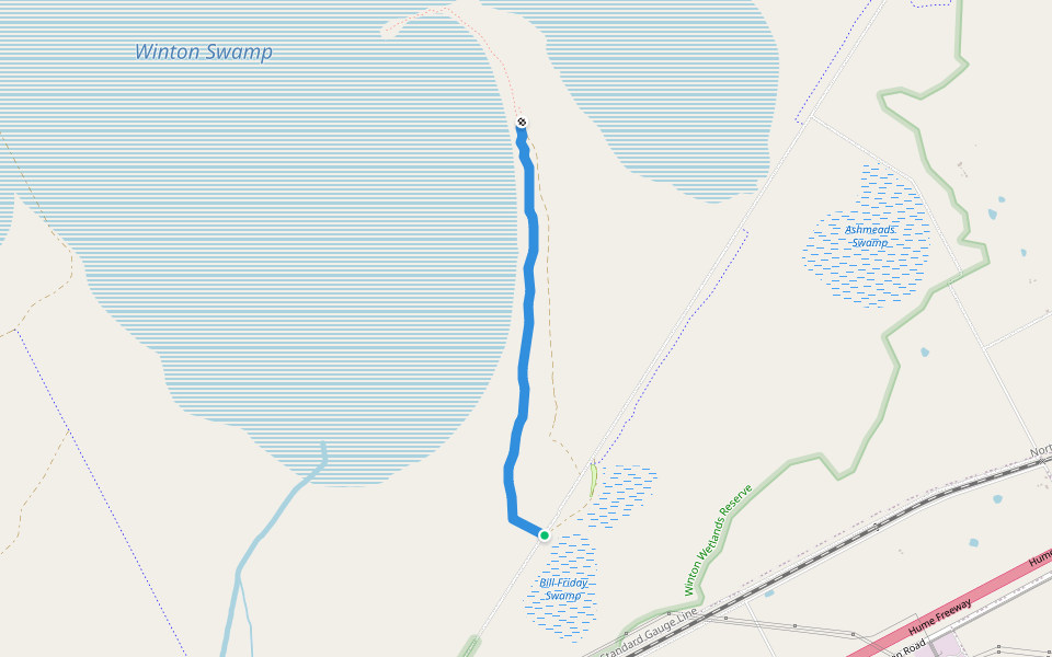 Spit Walk Loop walking route map in Winton North