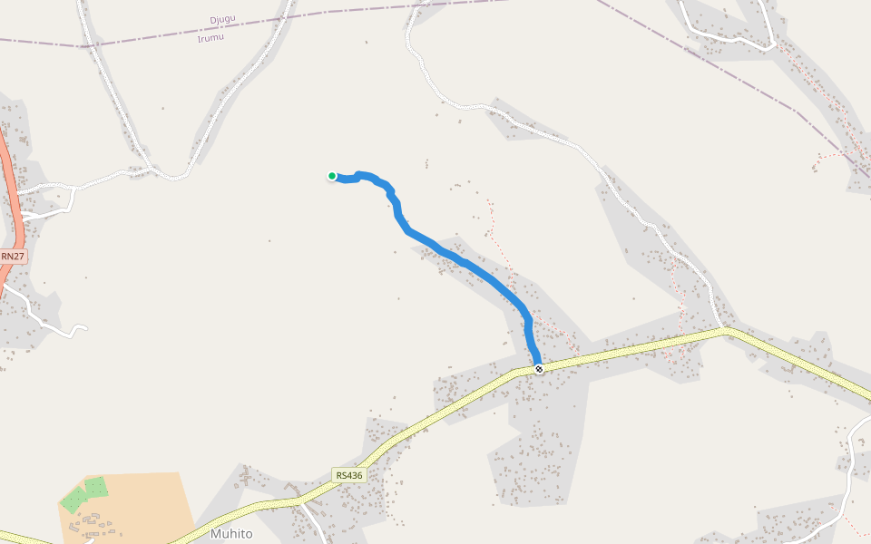 TJRS1 walking route map in Litshunga