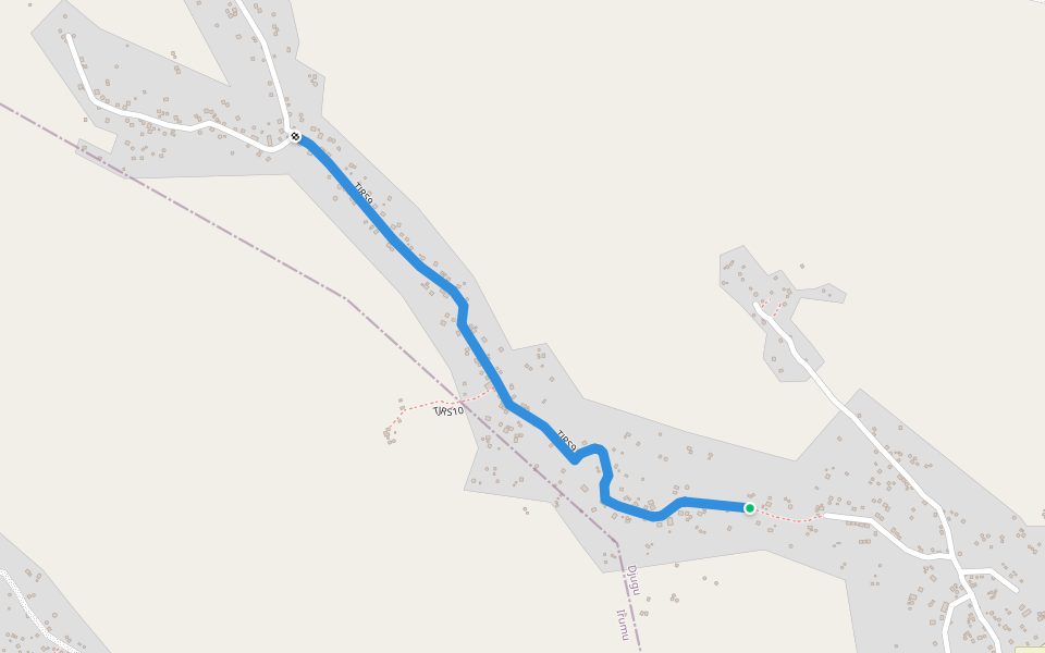 TJRS9 walking route map in Litshunga