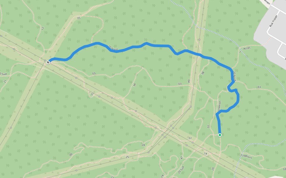 20 Nord walking route map in Saguenay