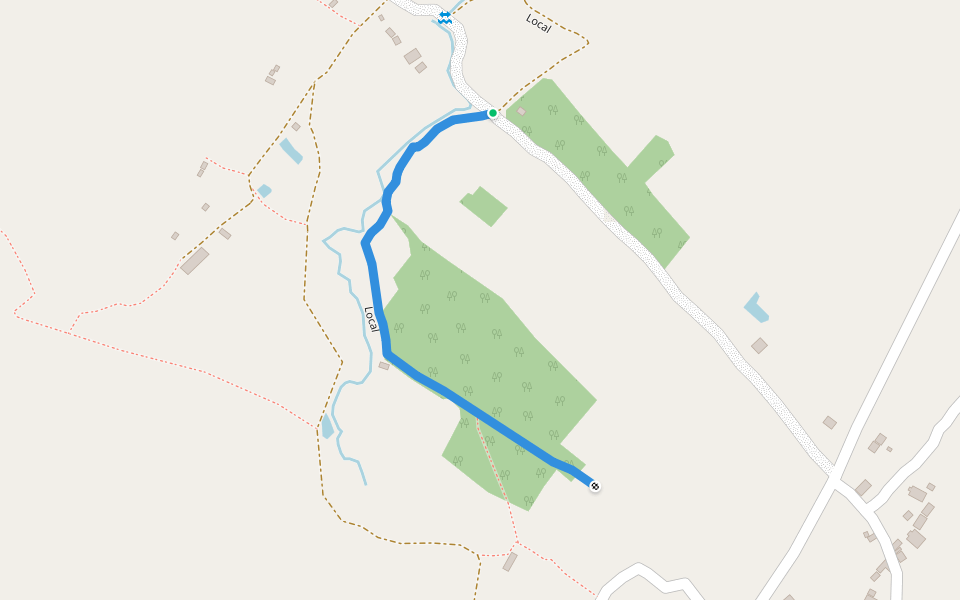Local walking route map in Raniyapur