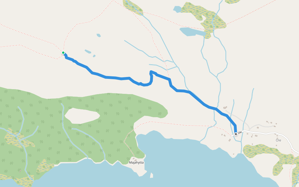 Svoloberget walking route map in Beitostølen