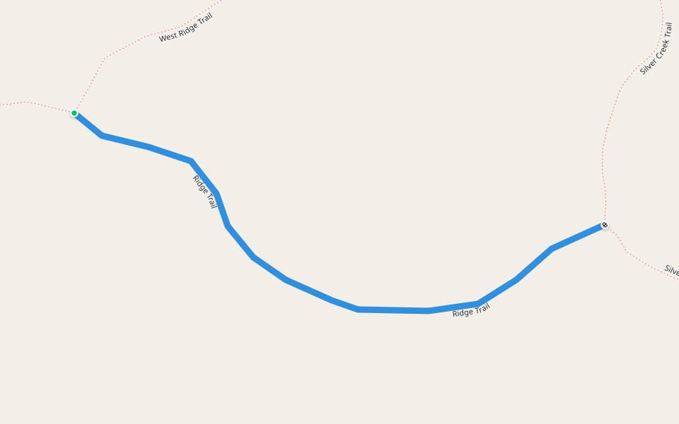 Ridge Trail walking route map in Esko