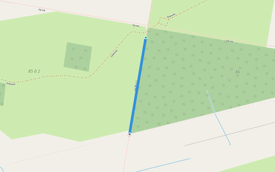 кв 86 д 1 walking route map in Pypskiy