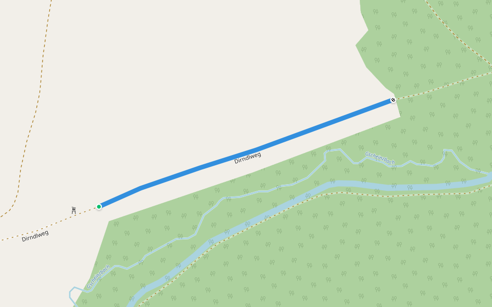 Dirndlweg walking route map in Hohenwarth