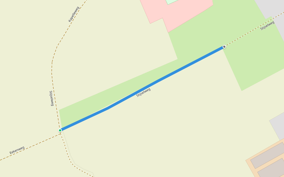 Stijselweg walking route map in Dendermonde