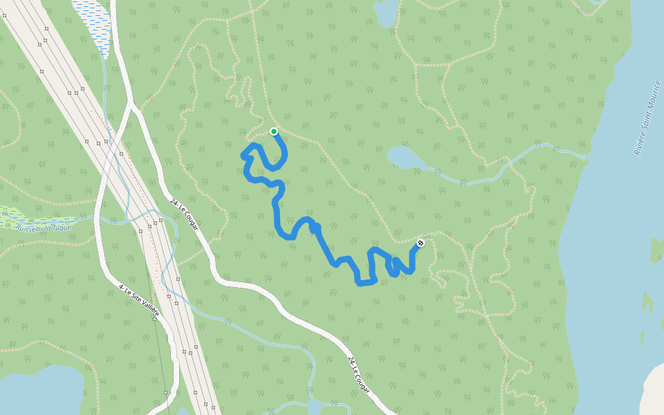 32B- La Vietnam walking route map in La Tuque