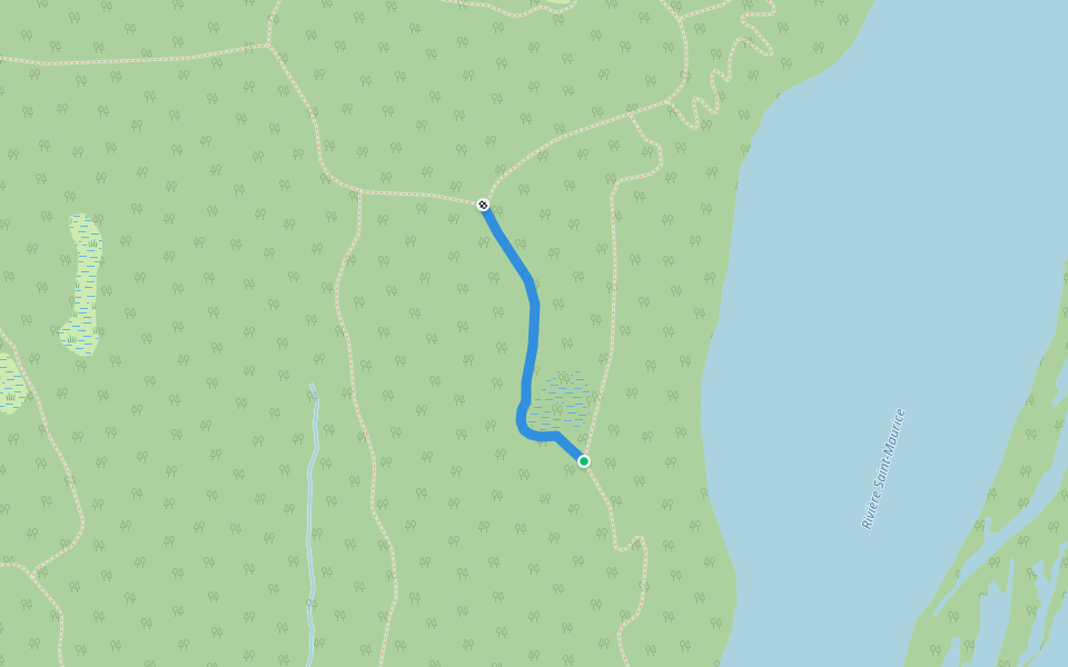 19- L'Orignal walking route map in La Tuque