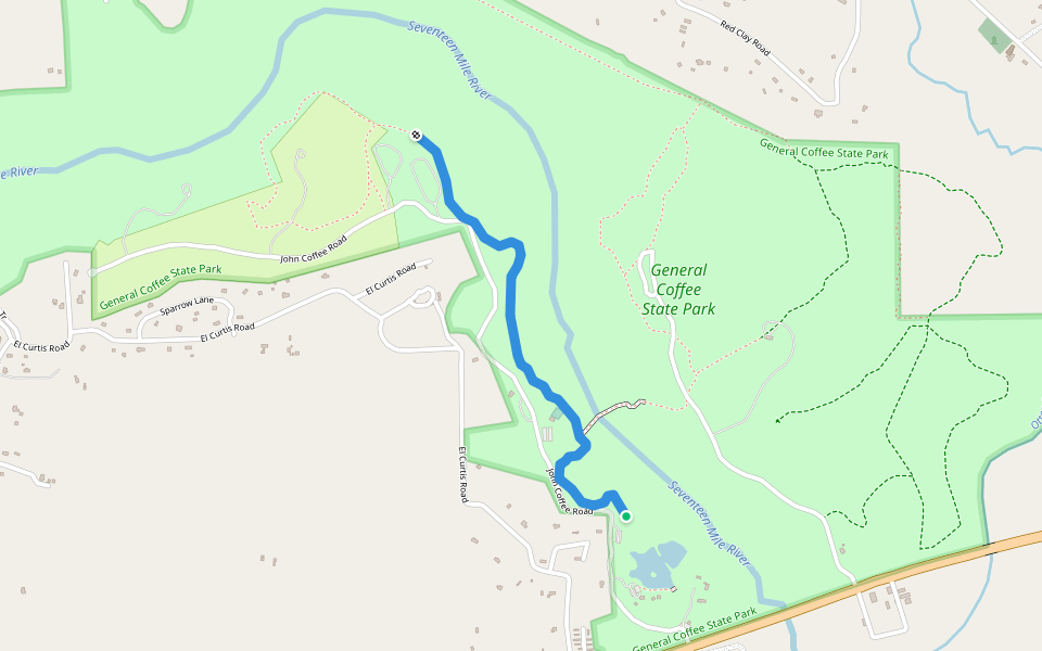 West River Swamp Trail walking route map in Nicholls