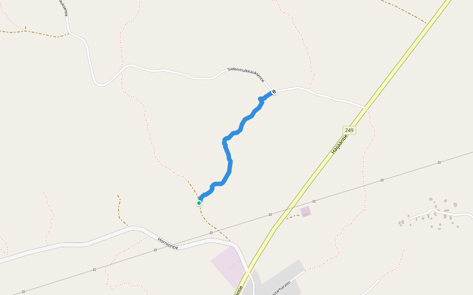 Pumppuasemalta sudenmulkkaukselle walking route map in Karkku