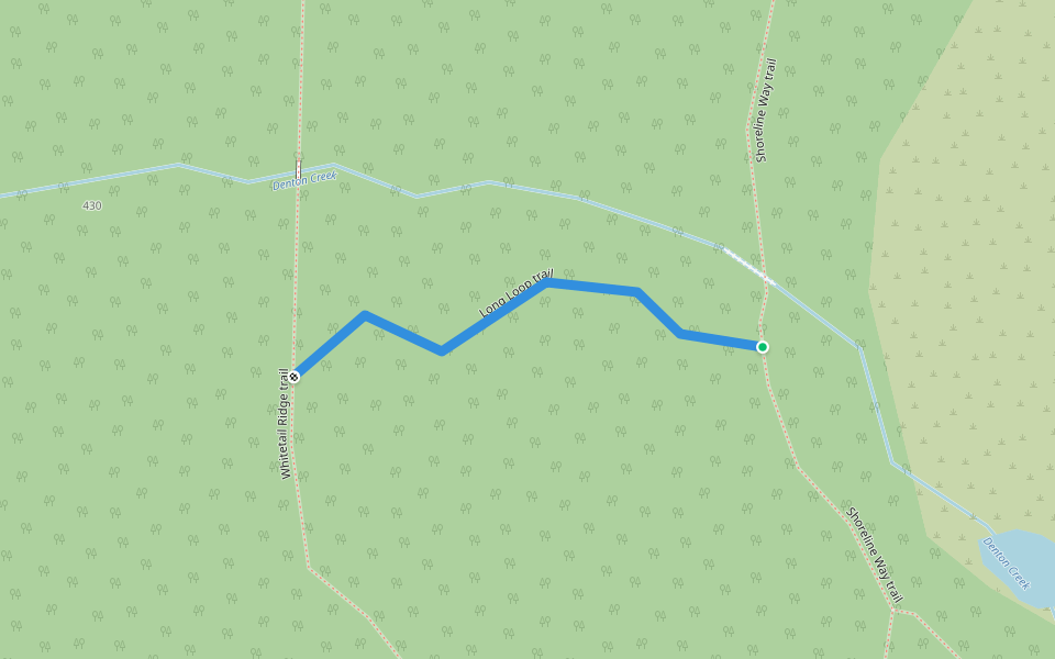 Long Loop trail walking route map in Windsor
