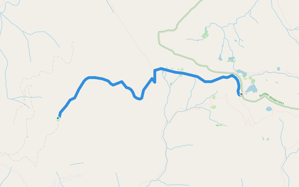 Deacon Lee Trail (FS 5436) walking route map in Etna