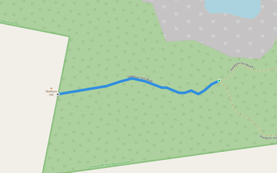 Skeleton Hill Walk walking route map in Chiltern