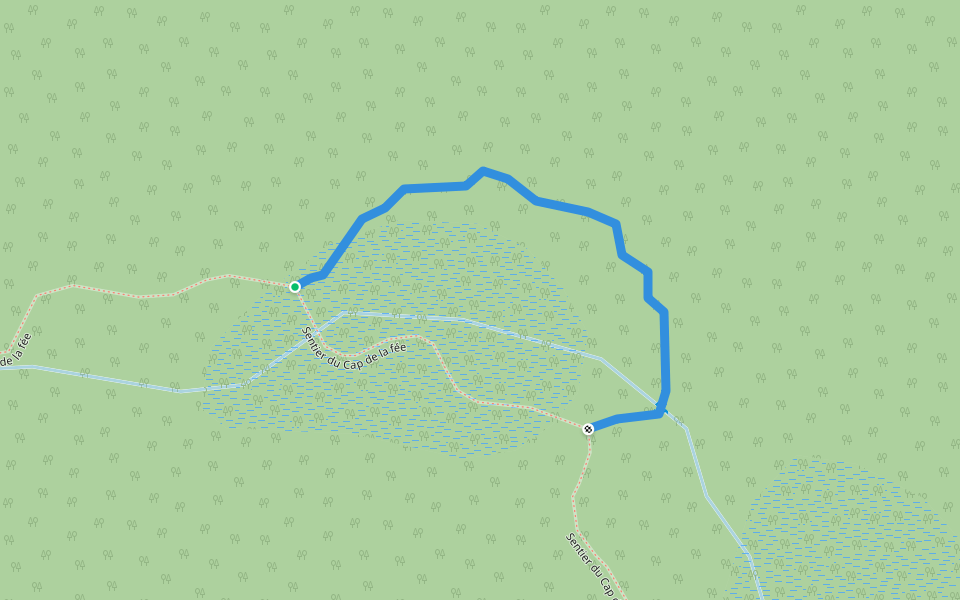 Détour qui vaut la peine walking route map in Saint-Donat-de-Montcalm