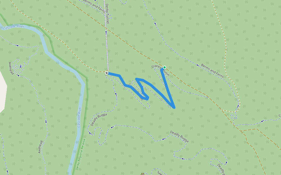 Cranky Cousin walking route map in Derby