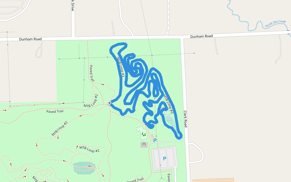 MTB Loop #3 walking route map in Hartland