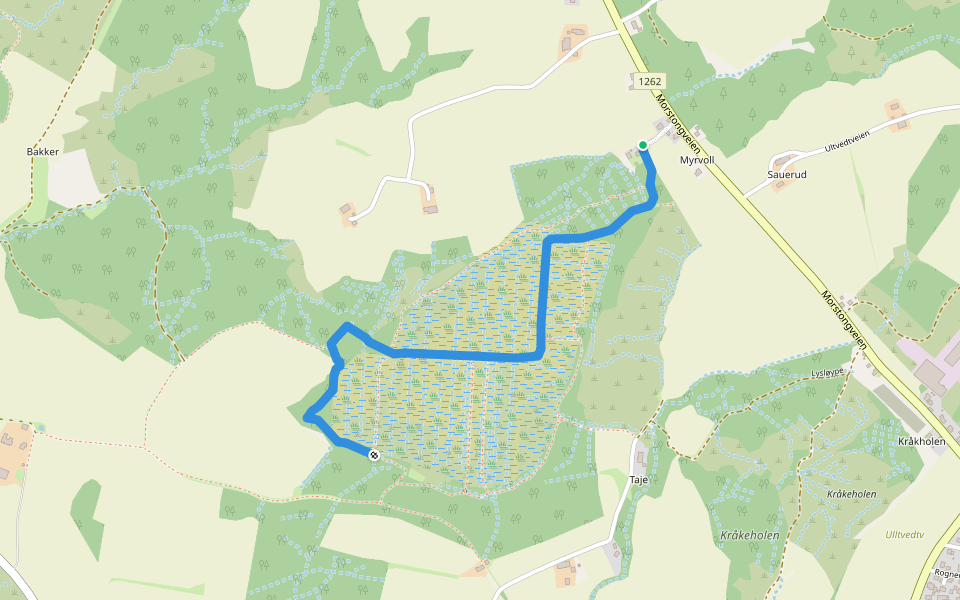 Tursti walking route map in Slitu