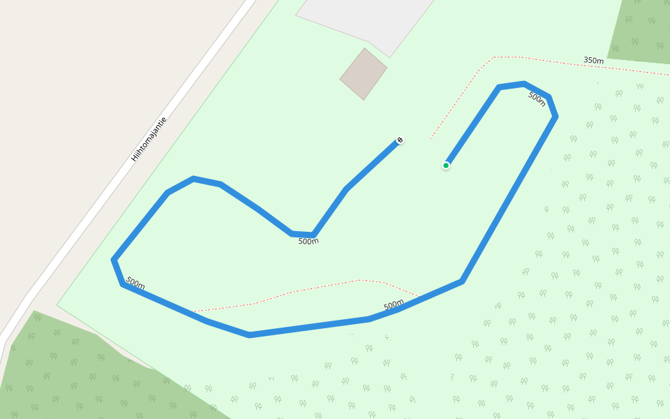 500m walking route map in Viirre