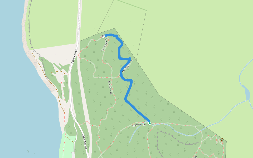 Schlaepfer Tk walking route map in Tekapo