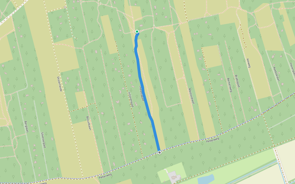 Theresiapad walking route map in Balen